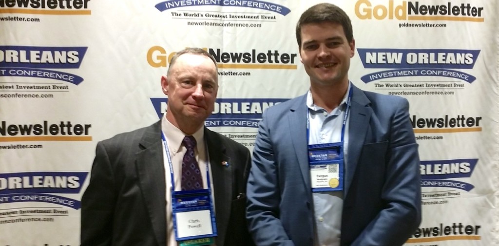 Chris Powell after the interview with Fergus Hodgson at the 2016 New Orleans Investment Conference.